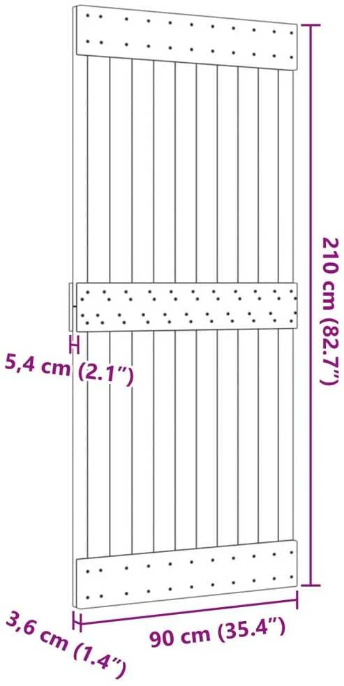 Duris NARVIK 90 x 210 cm Natūrali