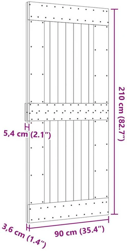 Duris NARVIK 90 x 210 cm Natūrali