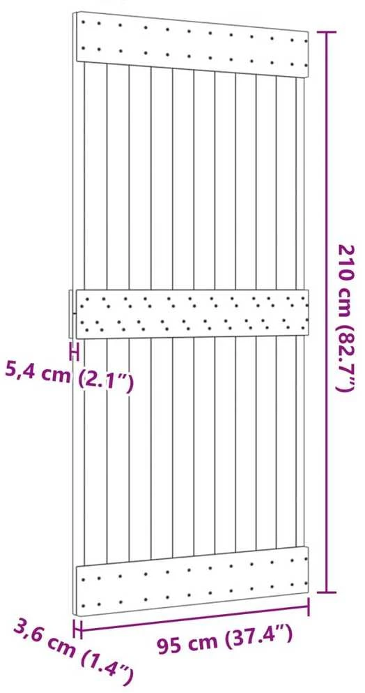 Duris NARVIK 95 x 210 cm Natūrali