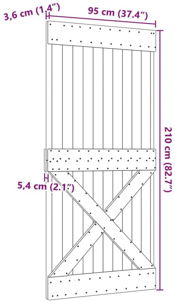 Duris NARVIK 95 x 210 cm Natūrali