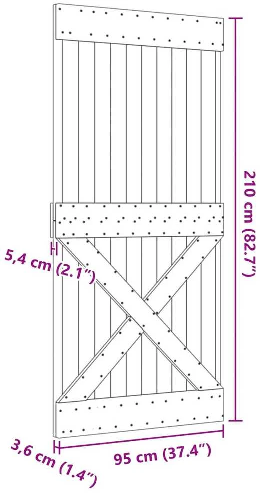 Duris NARVIK 95 x 210 cm Natūrali