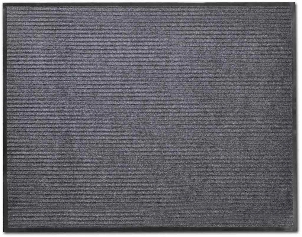 Durų kilimėliai, 2 vnt., pilkos spalvos, 90x60cm, PVC