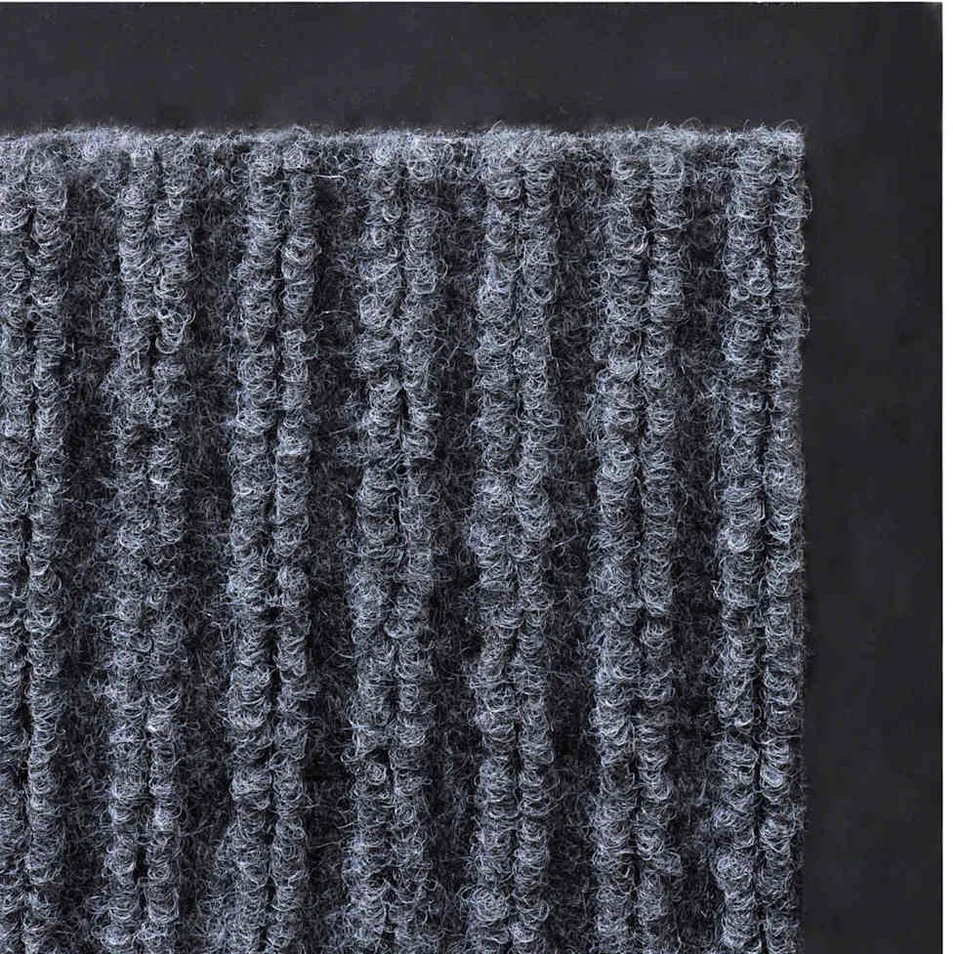 Durų kilimėliai, 2 vnt., pilkos spalvos, 90x60cm, PVC