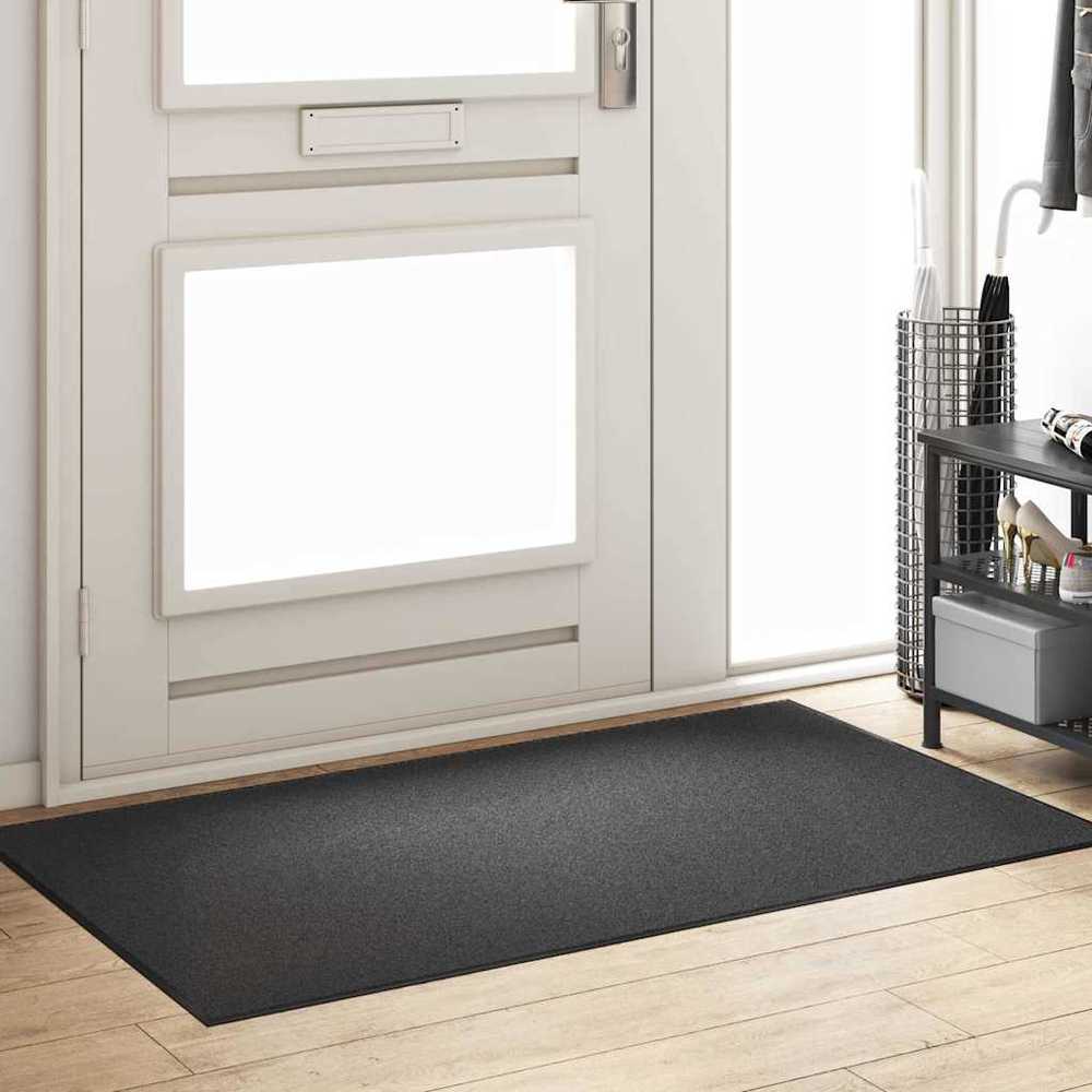 Durų kilimėlis Antracito ir juoda 90 x 150 cm 100% poliamidas