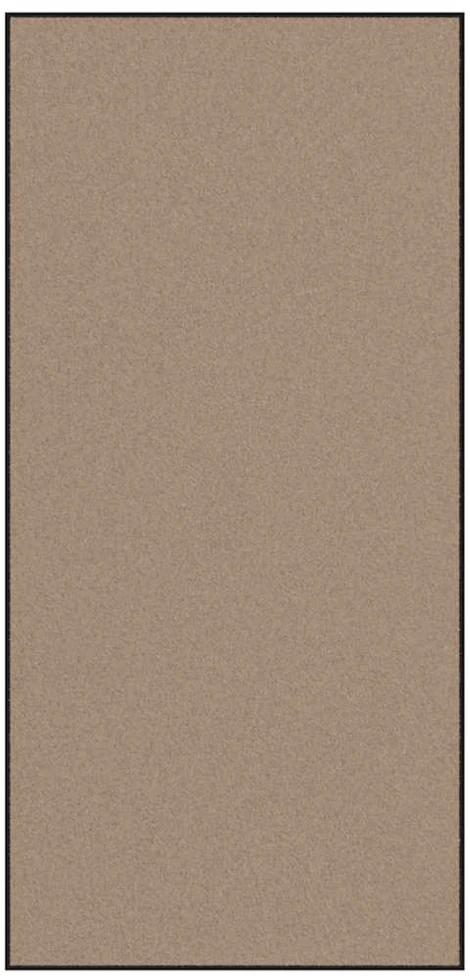 Durų kilimėlis Bežinė ir juoda 120 x 250 cm 100% poliamidas