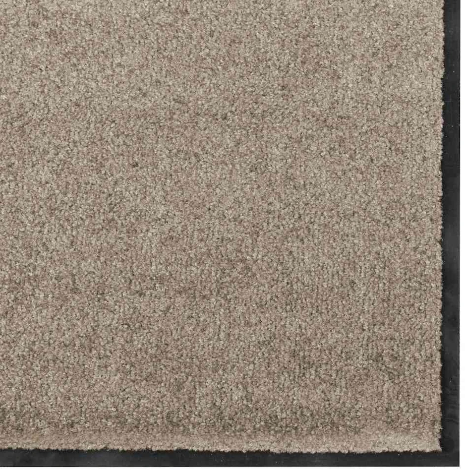 Durų kilimėlis Bežinė ir juoda 120 x 300 cm 100% poliamidas