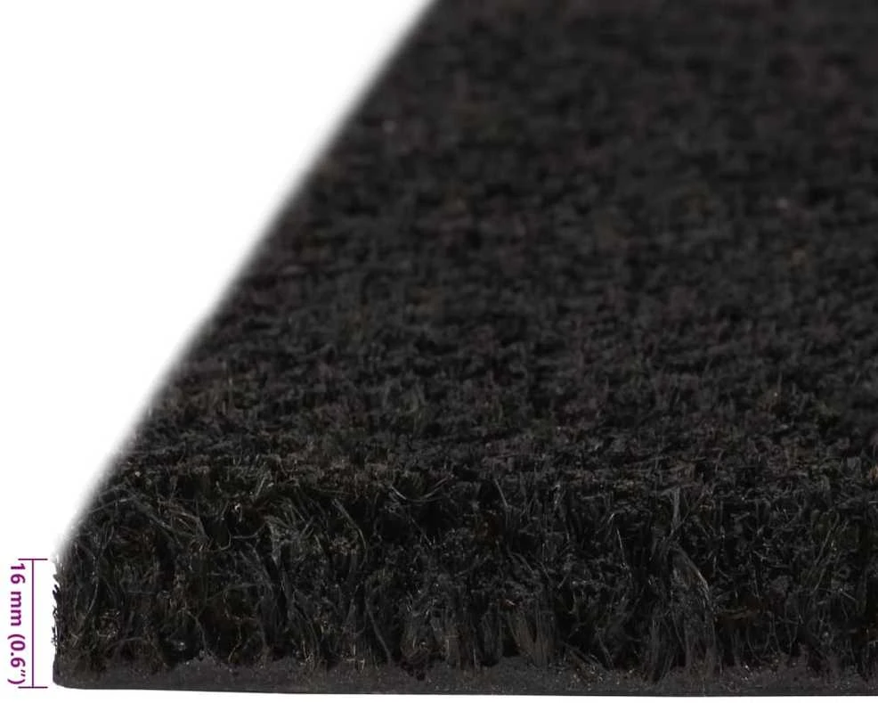Durų kilimėlis, juodas, 100x300cm, kokoso pluoštas