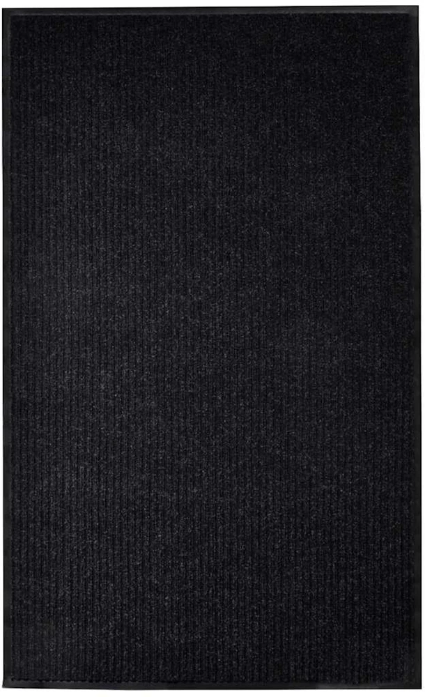 Durų kilimėlis, juodos spalvos, 117x220cm, PVC