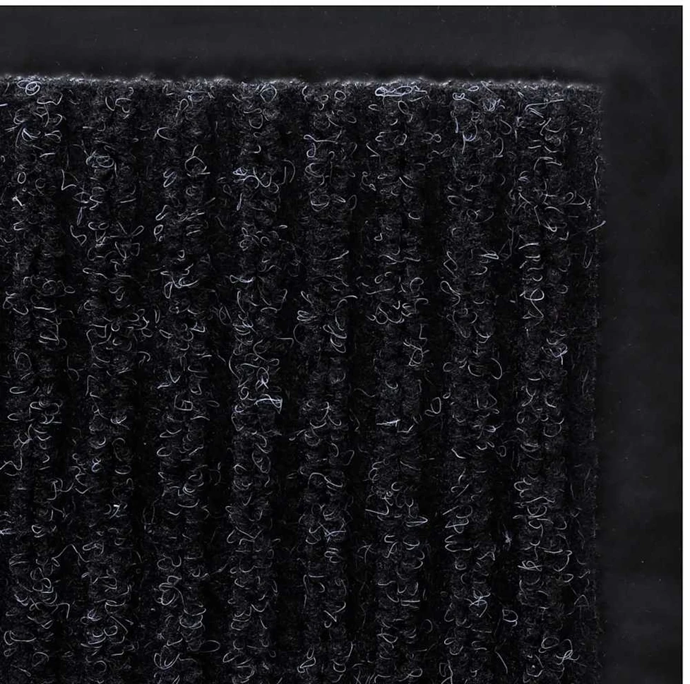 Juodas PVC Durų Kilimėlis, 90 x 60 cm