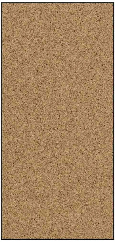 Durų kilimėlis Kremas ir juoda 120 x 250 cm Poliamidas ir PVC