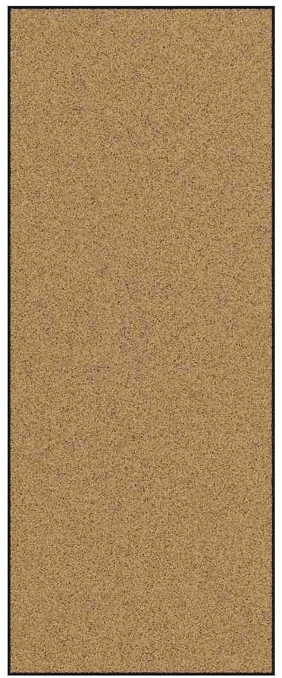 Durų kilimėlis Kremas ir juoda 120 x 300 cm Poliamidas ir PVC