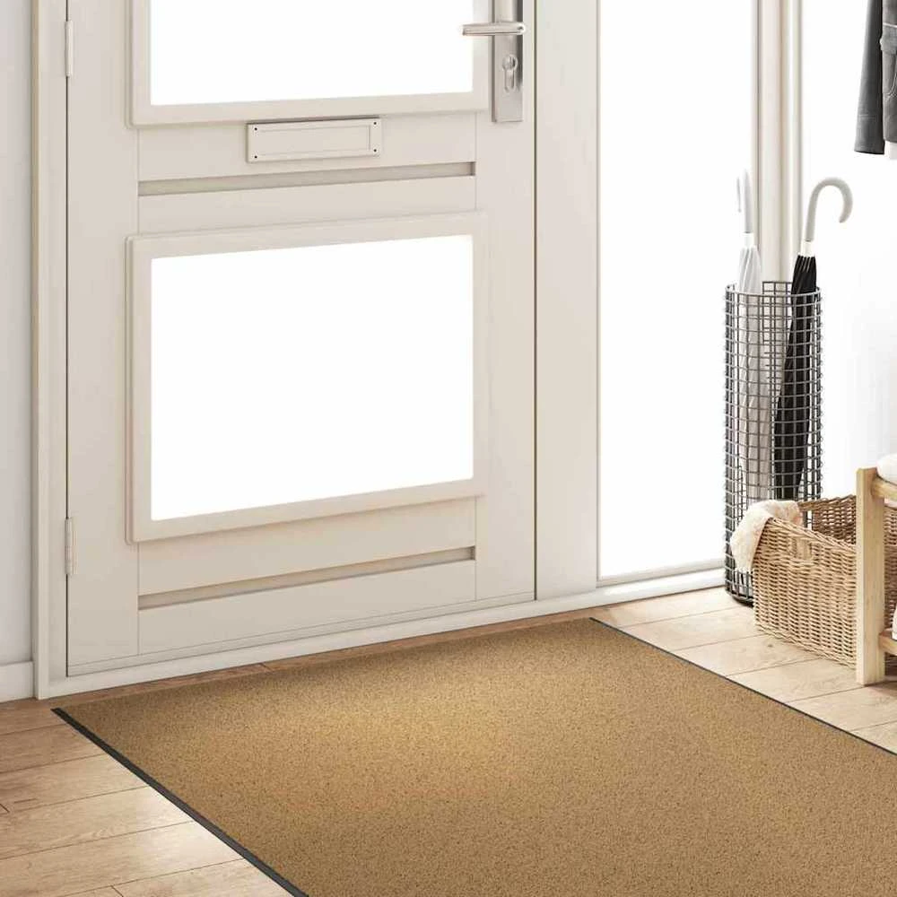 Durų kilimėlis Kremas ir juoda 120 x 400 cm Poliamidas ir PVC