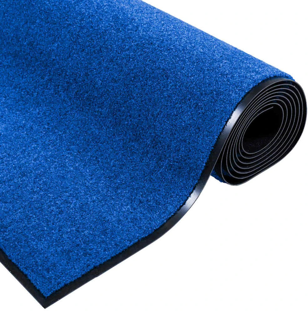 Durų kilimėlis Mėlyna ir juoda 120 x 250 cm 100% poliamidas