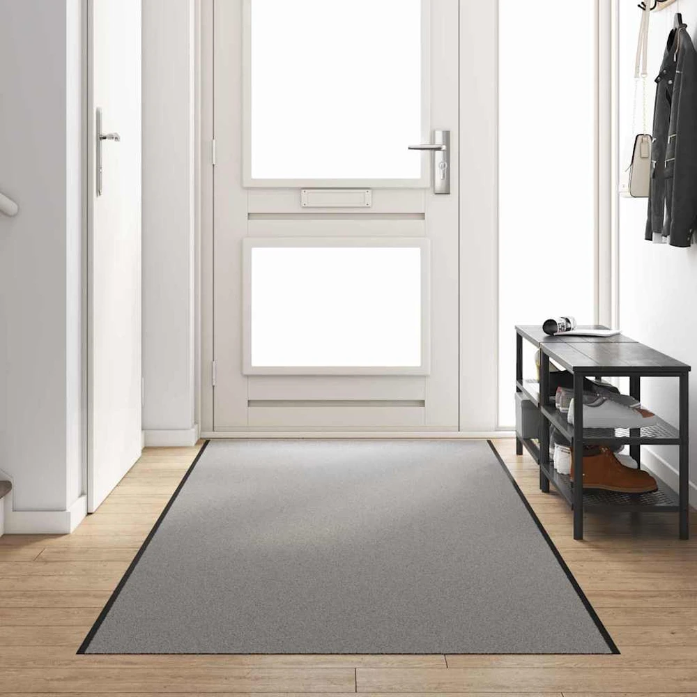 Durų kilimėlis Pilka ir juoda 120 x 400 cm 100% poliamidas