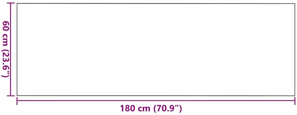 Durų kilimėlis Pilka ir juoda 60 x 180 cm 100% poliamidas