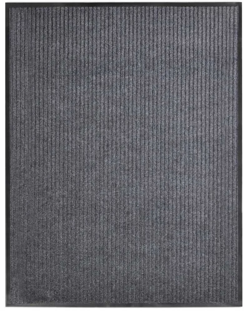 Durų kilimėlis, pilkos spalvos, 117x220cm, PVC