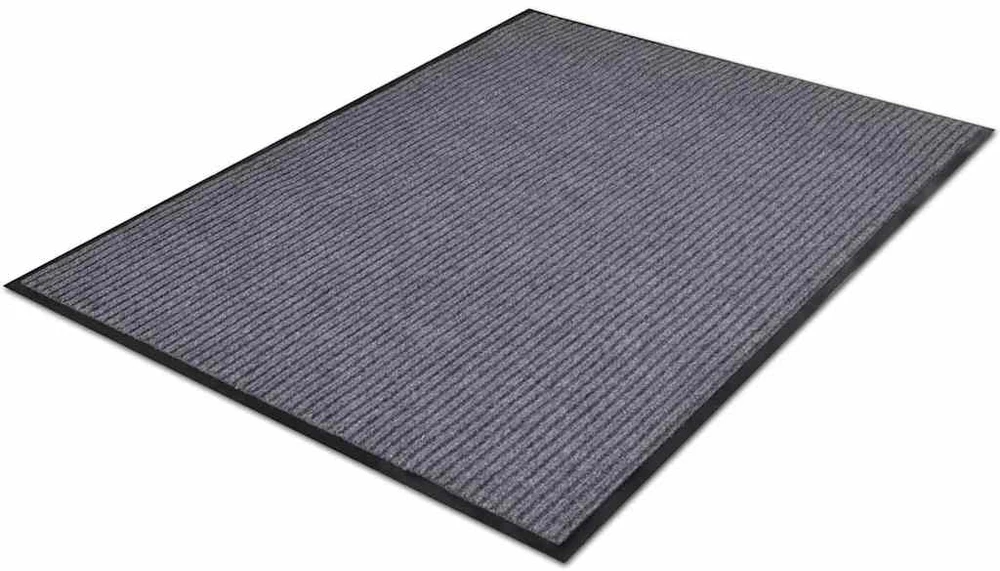 Pilkas PVC Durų Kilimėlis, 90 x 60 cm