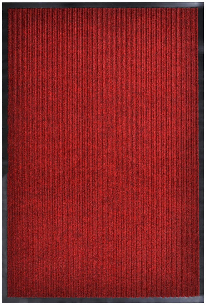 Durų kilimėlis, raudonos spalvos, 117x220cm, PVC