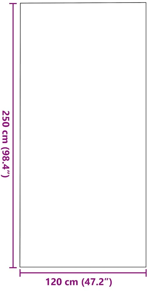 Durų kilimėlis Ruda ir juoda 120 x 250 cm 100% poliamidas