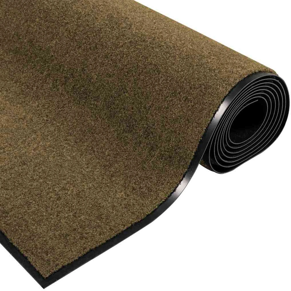 Durų kilimėlis Ruda ir juoda 120 x 250 cm 100% poliamidas