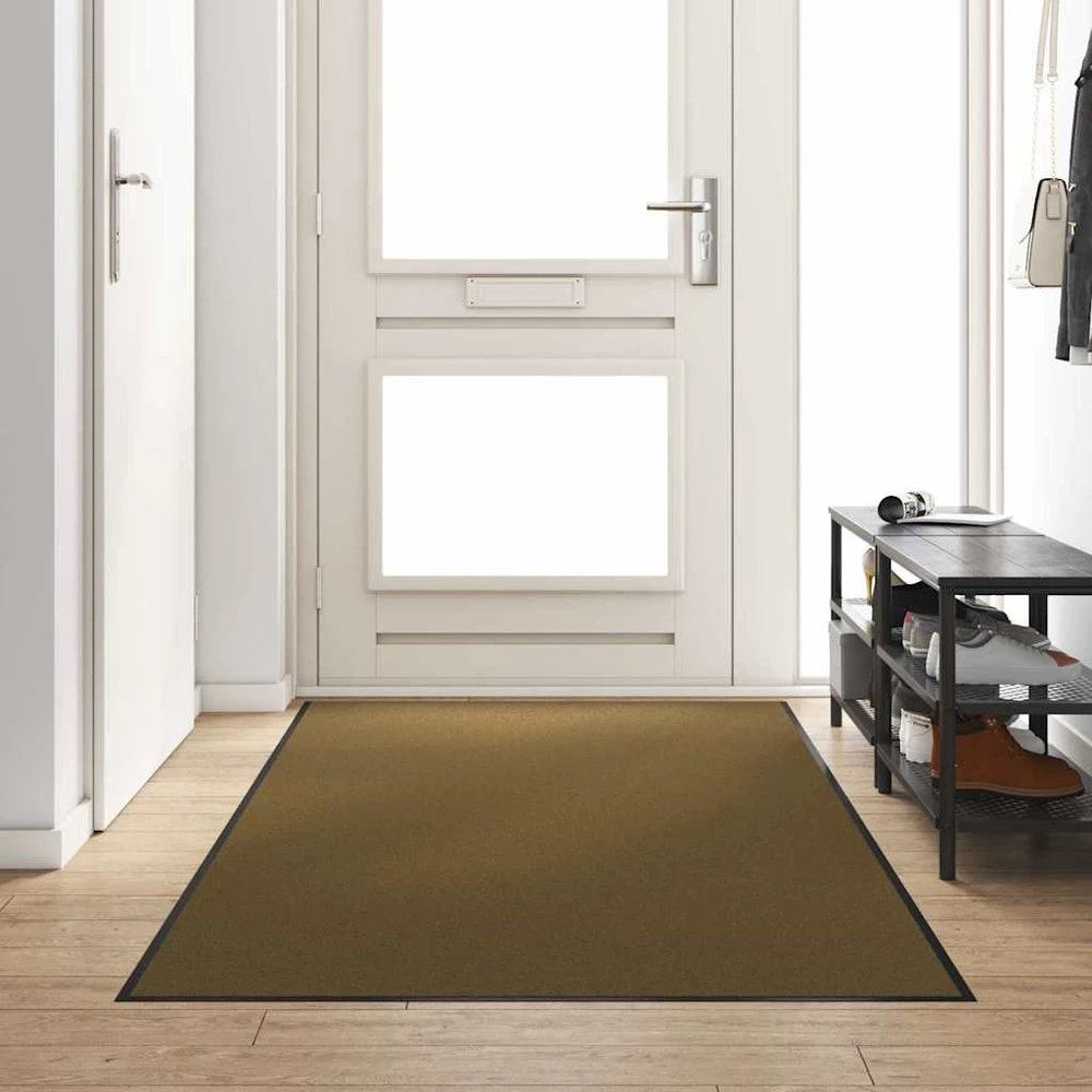 Durų kilimėlis Ruda ir juoda 120 x 250 cm 100% poliamidas