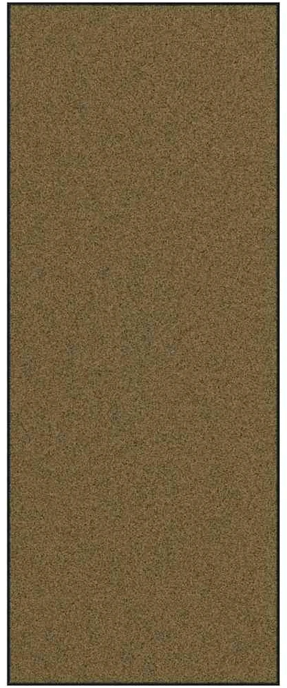 Durų kilimėlis Ruda ir juoda 120 x 300 cm 100% poliamidas