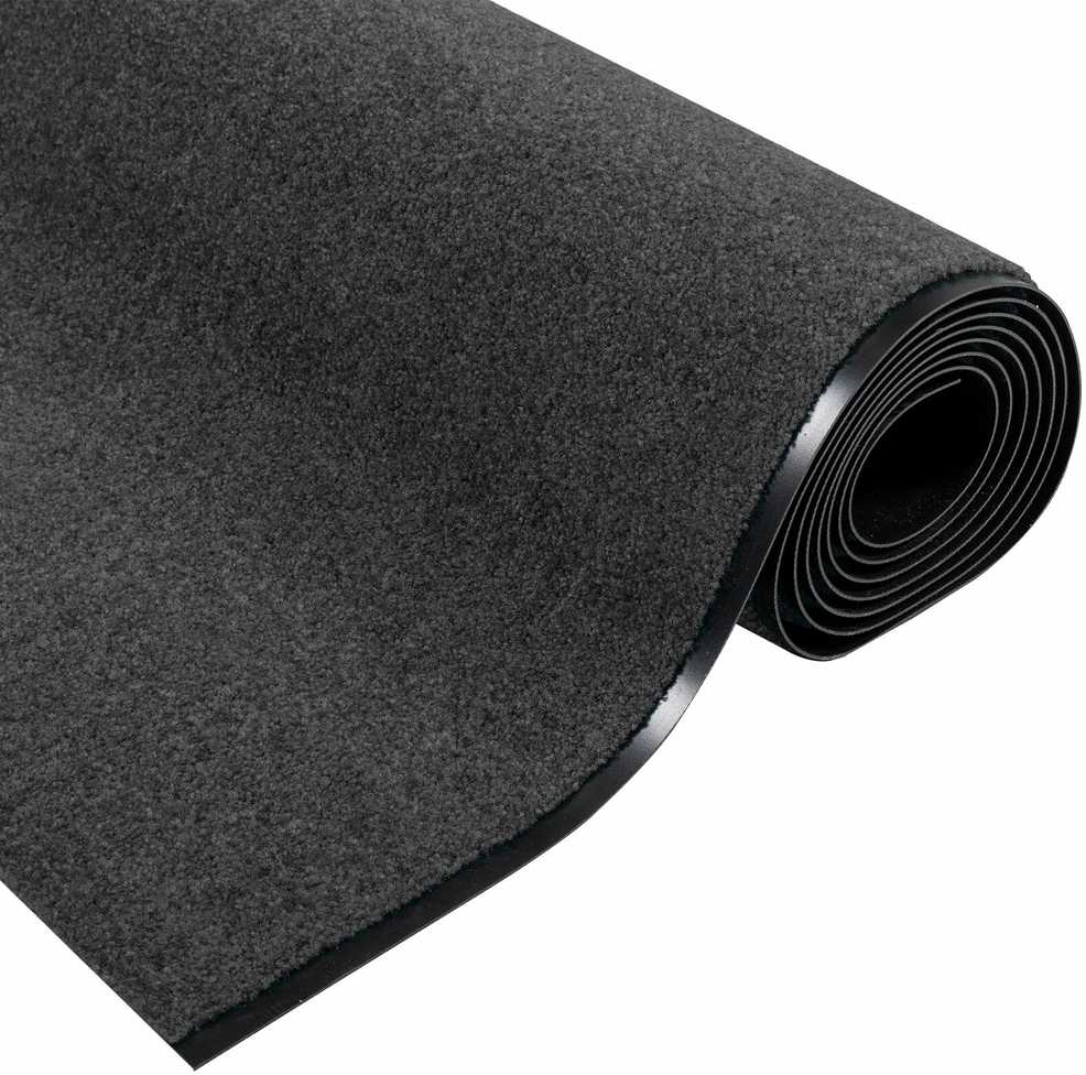 Durų kilimėlis Kita Antracito ir juoda 120 x 350 cm