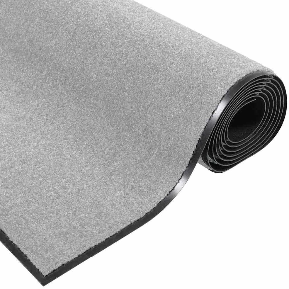 Durų kilimėlis Pilka ir juoda 60 x 180 cm 100% poliamidas