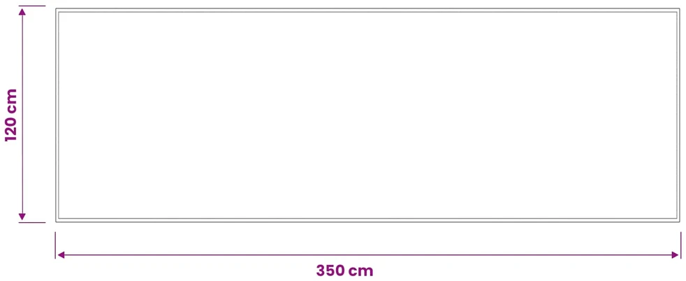 Durų kilimėlis Šviesiai pilka 350 x 120 cm 100% poliamidas