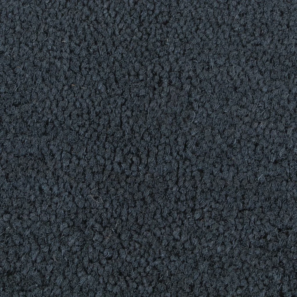 Durų kilimėlis, tamsiai pilkas, pusapvalis, 40x60 cm, siūtas kokoso pluoštas
