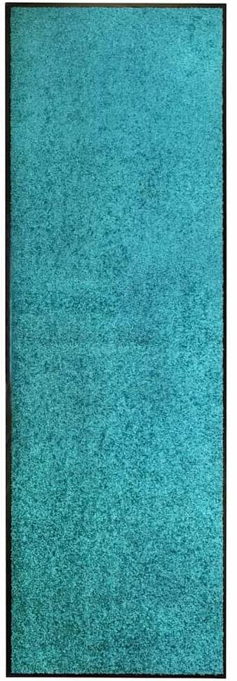 Durų kilimėlis, žydros spalvos, 60x180cm, plaunamas