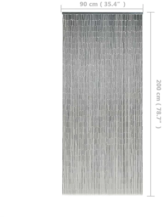 Durų užuolaida nuo vabzdžių, 90x200cm, bambukas