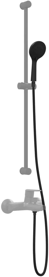 Dušo galvutės rinkinys Juoda 150 cm Nerūdijantis plienas