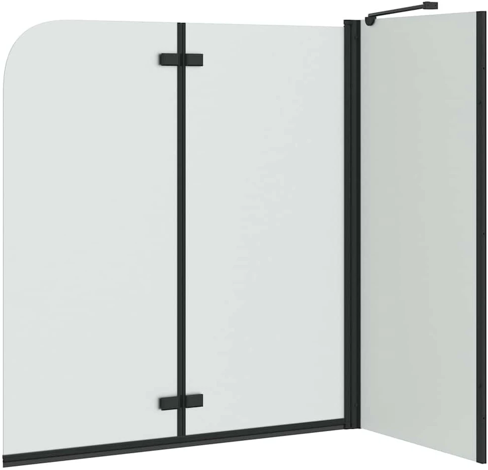 Dušo kabineto uždanga Juoda 120 x 68 x 130 cm