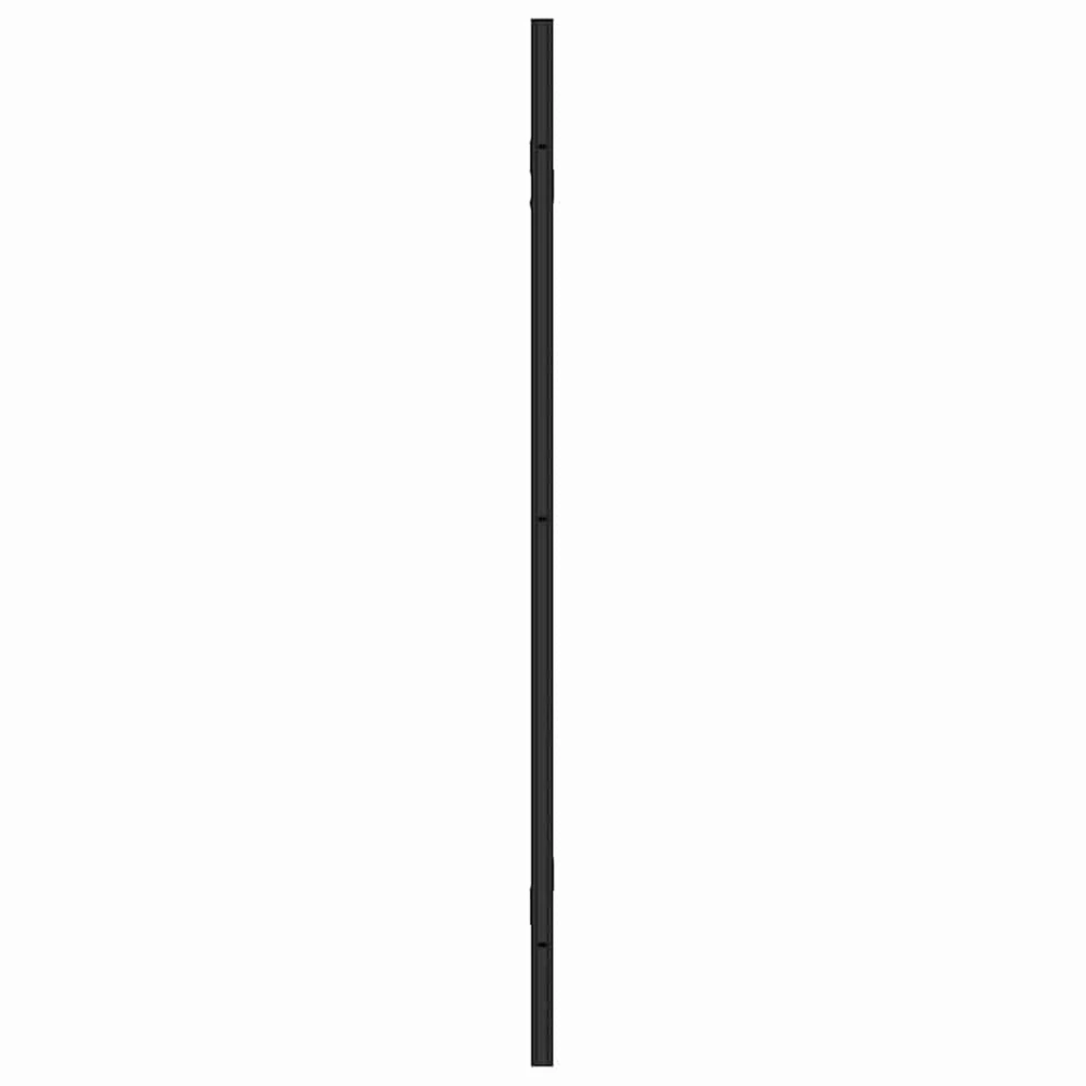 Dušo kabineto uždanga Juoda ir permatoma 130 x 130 cm