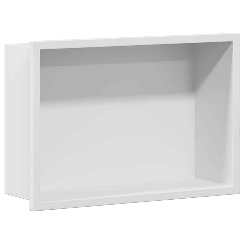 Dušo niša Balta 30 x 20 x 9,5 cm Nerūdijantis plienas