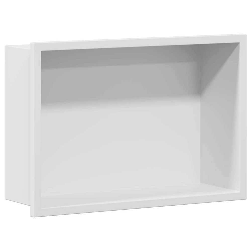 Dušo niša Balta 30 x 20 x 9,5 cm Nerūdijantis plienas