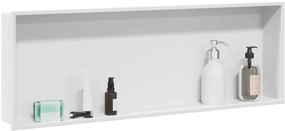 Dušo niša Balta 90 x 30 x 9,5 cm Nerūdijantis plienas