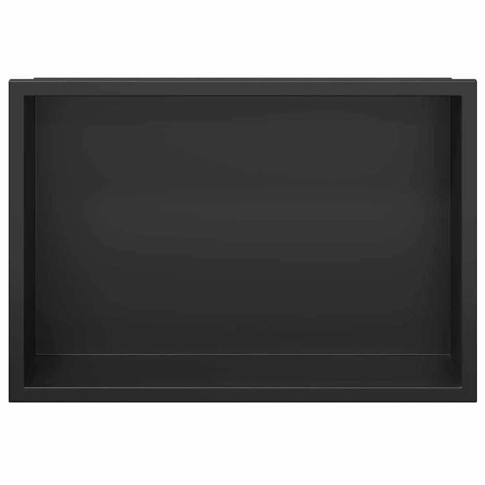 Dušo niša Juoda 30 x 20 x 9,5 cm Nerūdijantis plienas