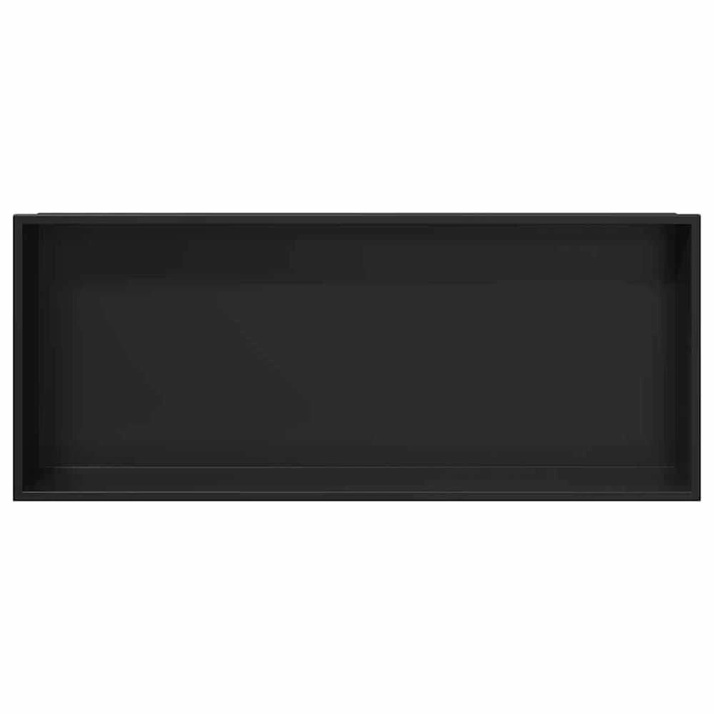 Dušo niša Juoda 75 x 30 x 9,5 cm Nerūdijantis plienas