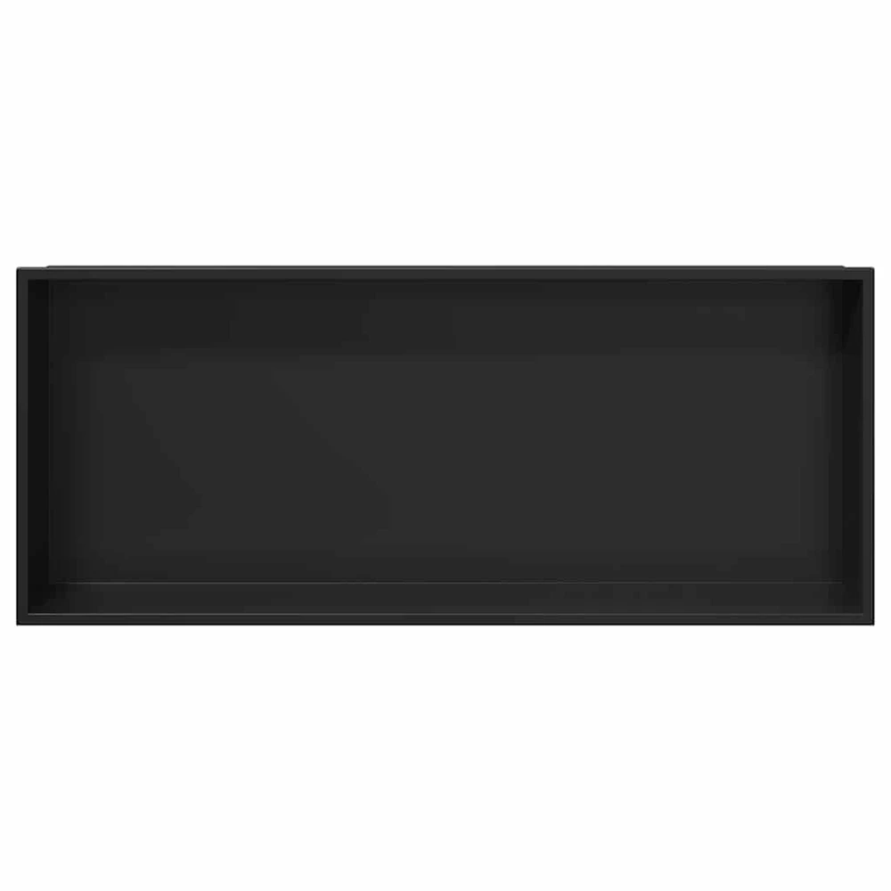 Dušo niša Juoda 75 x 30 x 9,5 cm Nerūdijantis plienas