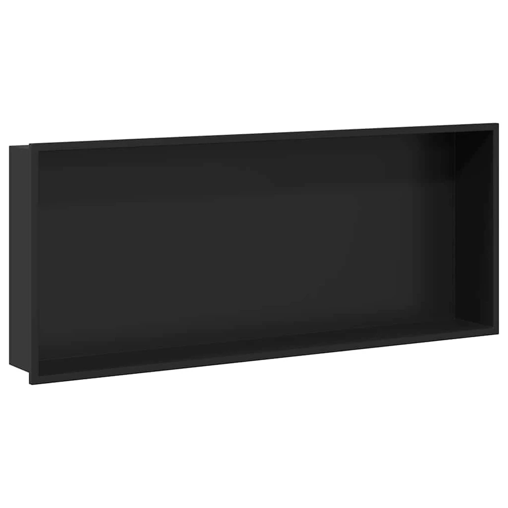 Dušo niša Juoda 75 x 30 x 9,5 cm Nerūdijantis plienas