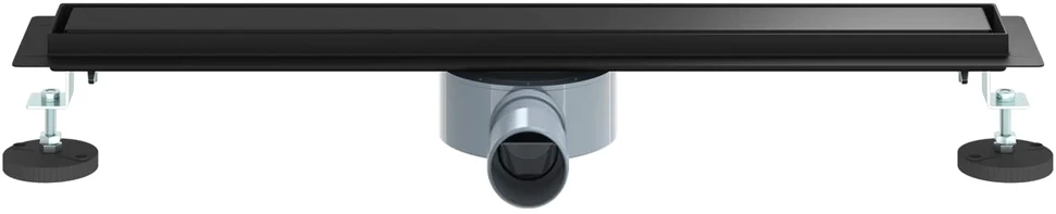 Dušo nuotekų 2-in-1 su 360° sifonu Juoda 60 cm