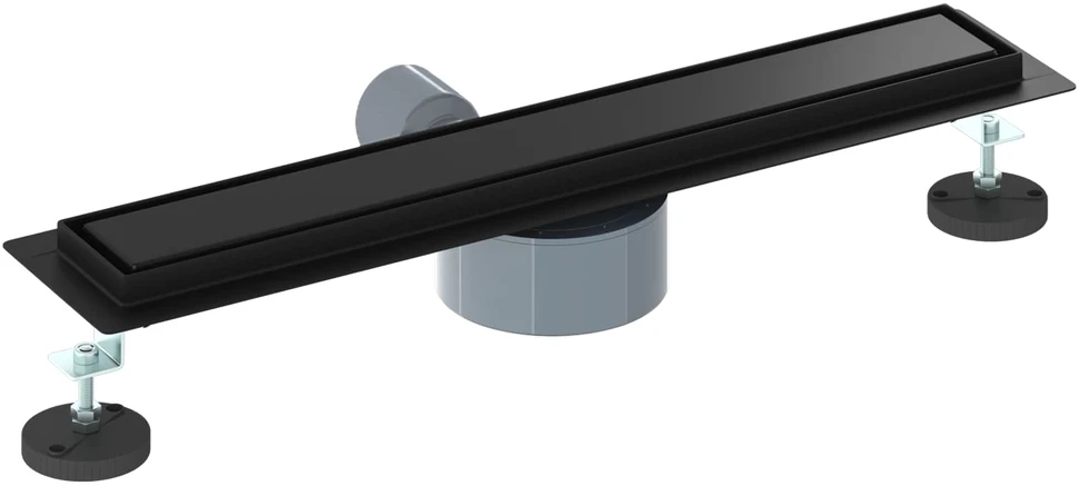 Dušo nuotekų 2-in-1 su 360° sifonu Juoda 60 cm