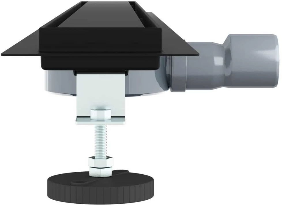 Dušo nuotekų 2-in-1 su 360° sifonu Juoda 90 cm