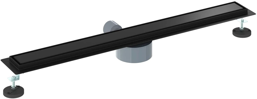Dušo nuotekų 2-in-1 su 360° sifonu Juoda 80 cm