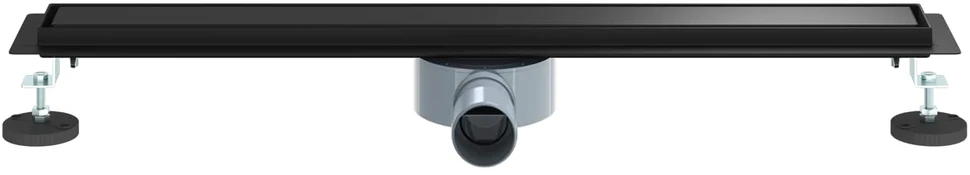 Dušo nuotekų 2-in-1 su 360° sifonu Juoda 70 cm