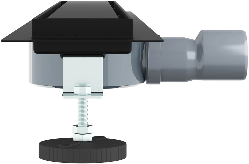 Dušo nuotekų 2-in-1 su 360° sifonu Juoda 70 cm
