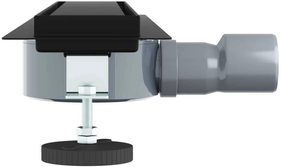 Dušo nuotekų 2-in-1 su 360° sifonu Juoda 50 cm