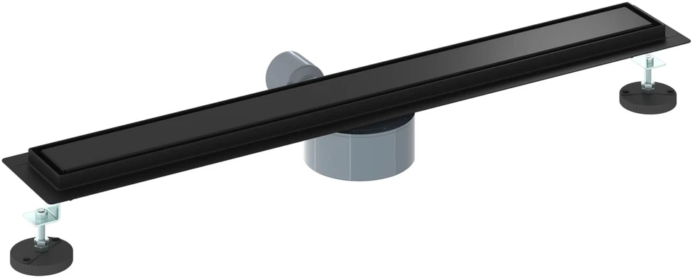 Dušo nuotekų 2-in-1 su 360° sifonu Juoda 70 cm